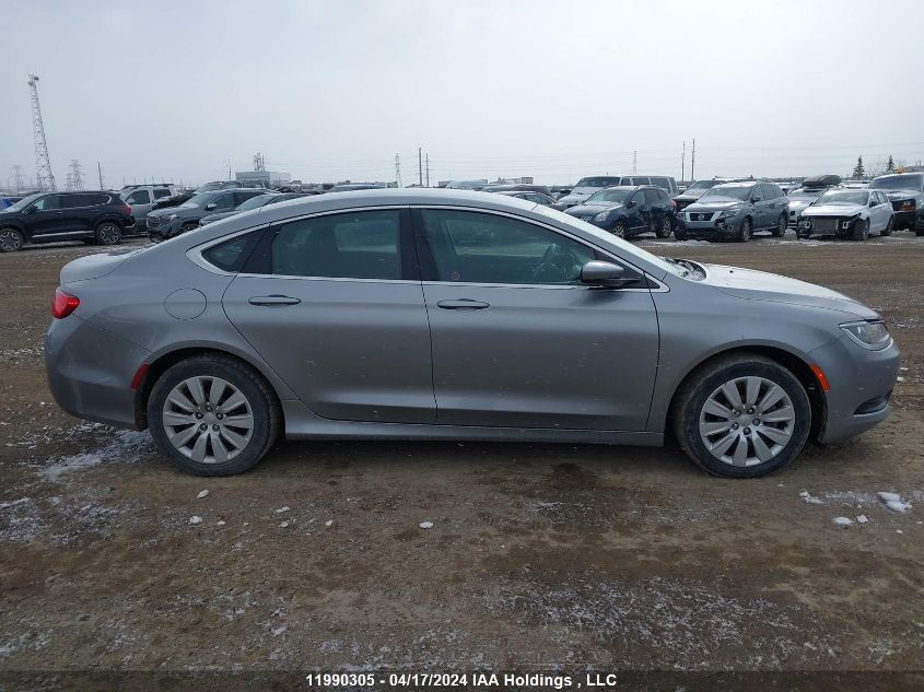 2016 Chrysler 200 Lx VIN: 1C3CCCFB2GN122780 Lot: 11990305