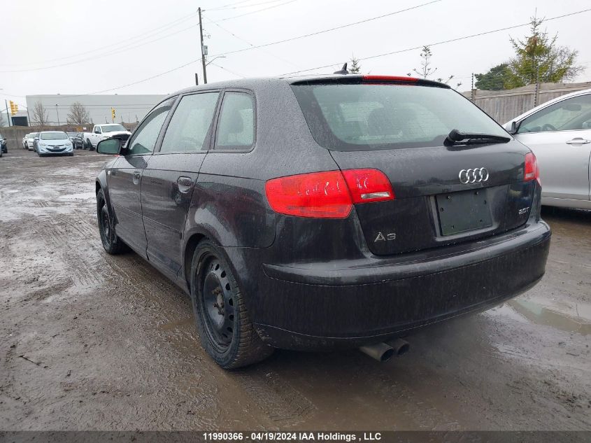 2007 Audi A3 2.0T VIN: WAUNF78P17A040328 Lot: 11990366