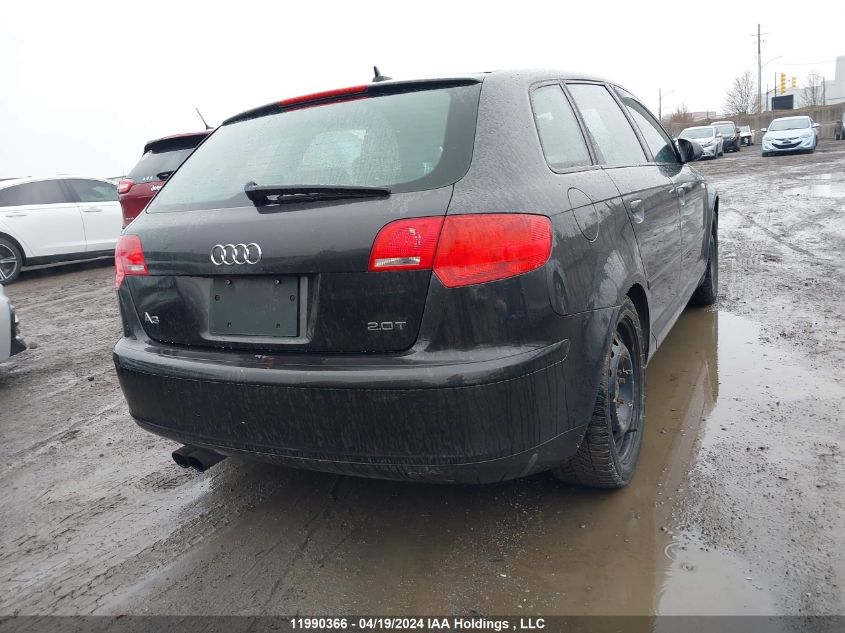 2007 Audi A3 2.0T VIN: WAUNF78P17A040328 Lot: 11990366