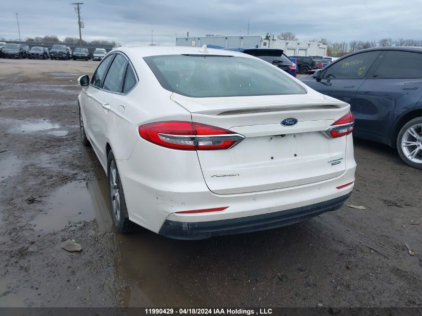 2020 Ford Fusion Hybrid Titanium VIN: 3FA6P0RU8LR182181 Lot: 46459134