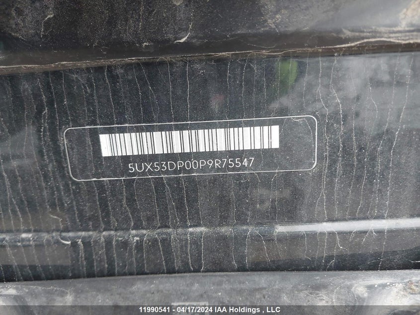 2023 BMW X3 VIN: 5UX53DP00P9R75547 Lot: 11990541