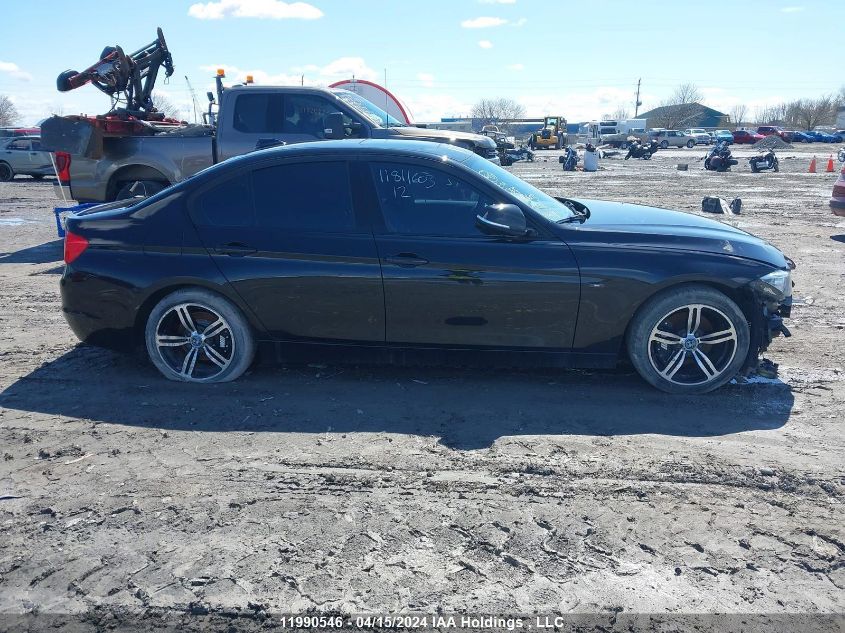 2012 BMW 3 Series VIN: WBA3A5C53CF346119 Lot: 11990546