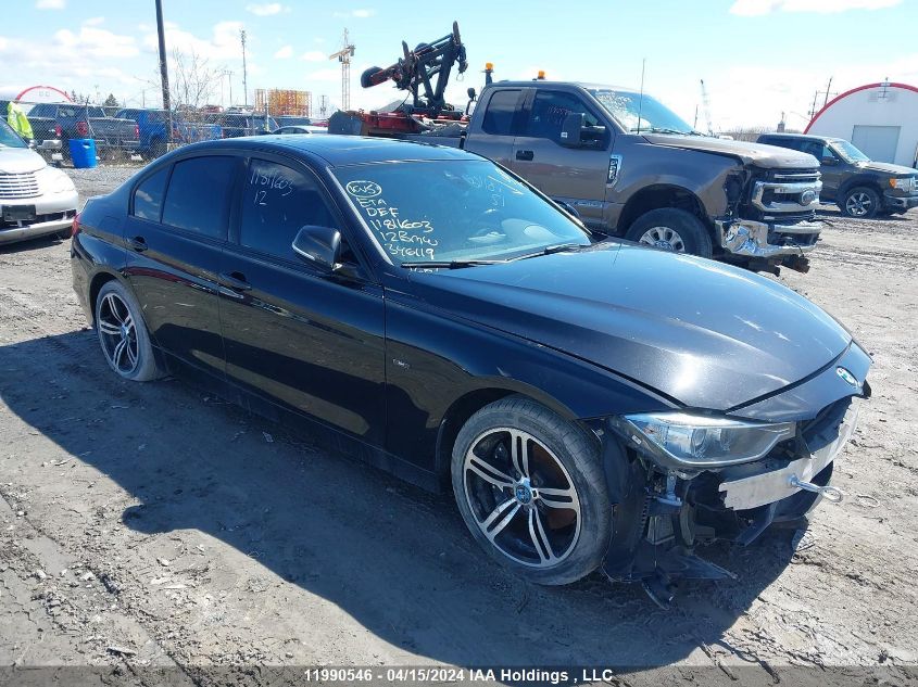 2012 BMW 3 Series VIN: WBA3A5C53CF346119 Lot: 11990546