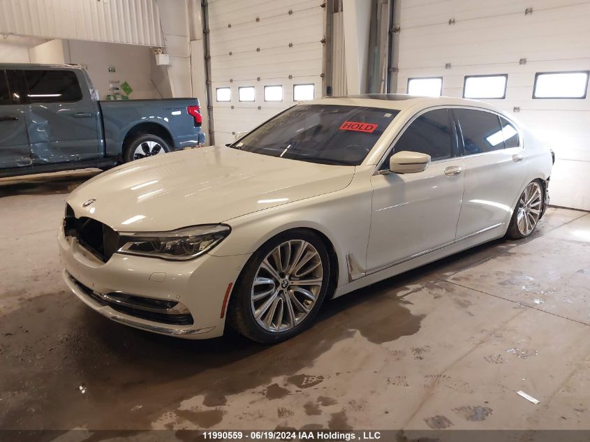 2017 BMW 750 Li VIN: WBA7F2C54HG421235 Lot: 11990559