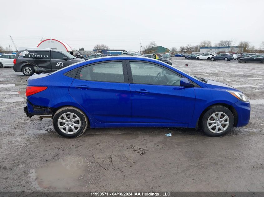 2014 Hyundai Accent Gls/Gs VIN: KMHCT4AE2EU749626 Lot: 11990571