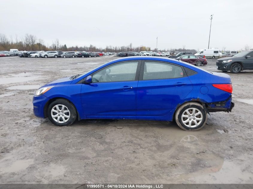 2014 Hyundai Accent Gls/Gs VIN: KMHCT4AE2EU749626 Lot: 11990571
