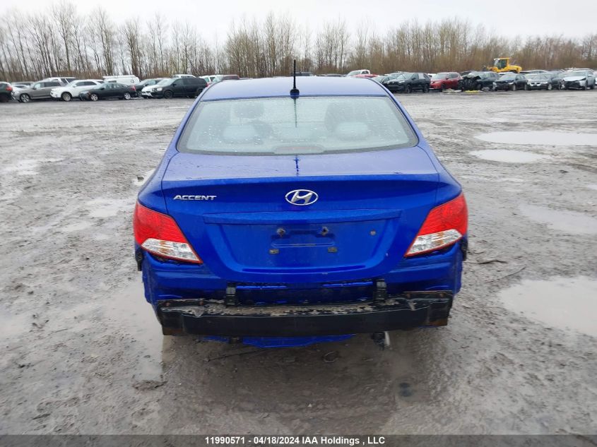 2014 Hyundai Accent Gls/Gs VIN: KMHCT4AE2EU749626 Lot: 11990571