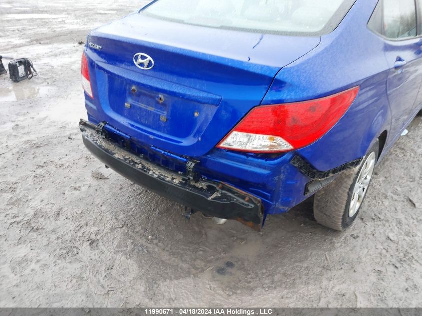 2014 Hyundai Accent Gls/Gs VIN: KMHCT4AE2EU749626 Lot: 11990571