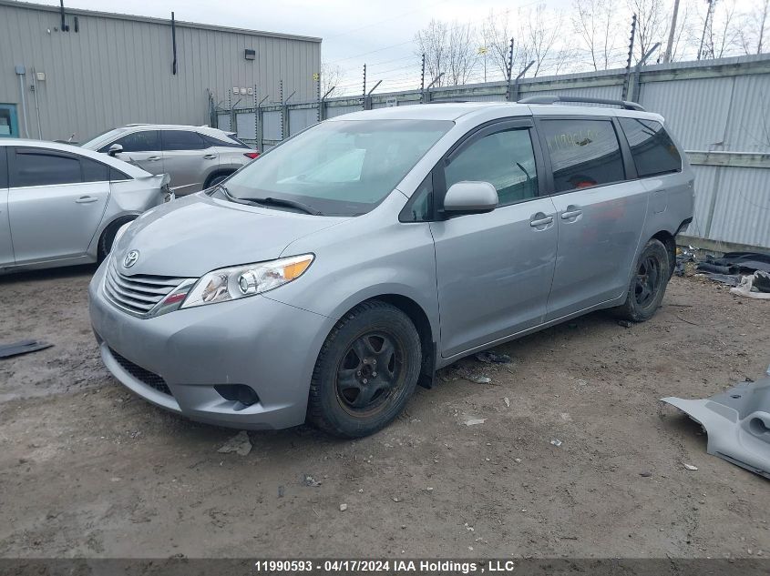 2015 Toyota Sienna Le VIN: 5TDKK3DC0FS652521 Lot: 11990593