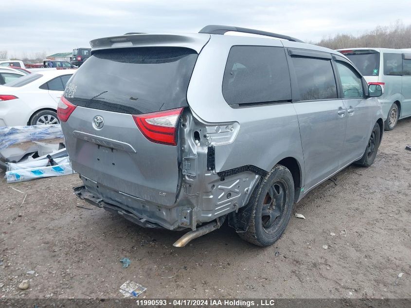 2015 Toyota Sienna Le VIN: 5TDKK3DC0FS652521 Lot: 11990593