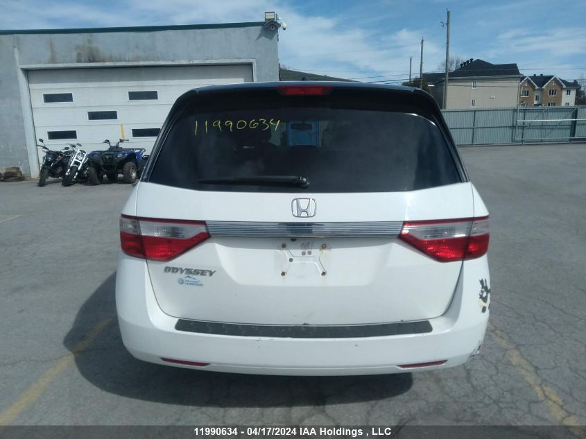 2013 Honda Odyssey Exl VIN: 5FNRL5H66DB037503 Lot: 11990634