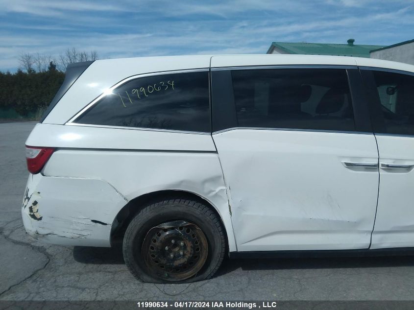 2013 Honda Odyssey Exl VIN: 5FNRL5H66DB037503 Lot: 11990634