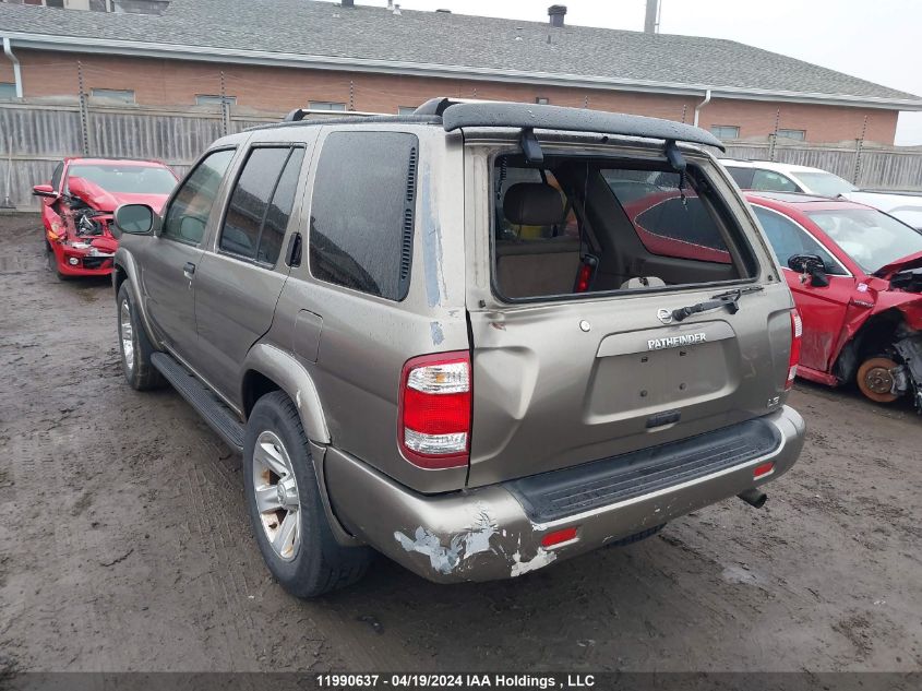 2003 Nissan Pathfinder Le/Se VIN: JN8DR09Y83W833499 Lot: 11990637