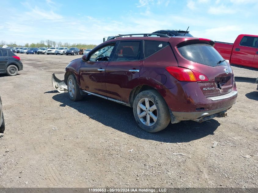 2009 Nissan Murano VIN: JN8AZ18WX9W208460 Lot: 11990653