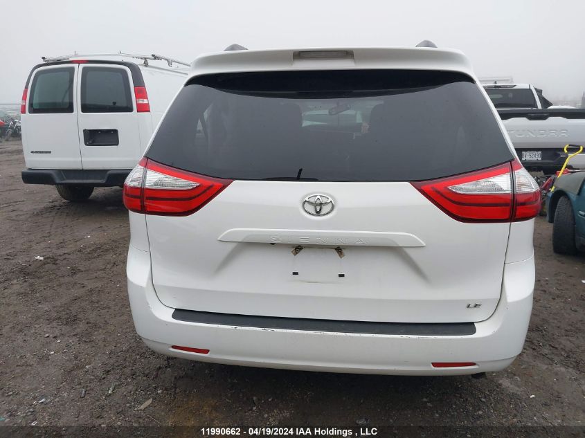 2017 Toyota Sienna Le VIN: 5TDKZ3DC4HS870945 Lot: 11990662