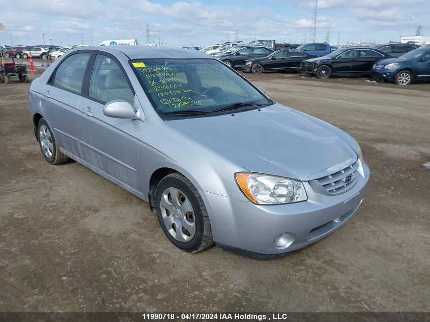 2006 Kia Spectra VIN: KNAFE121X65260664 Lot: 11990718