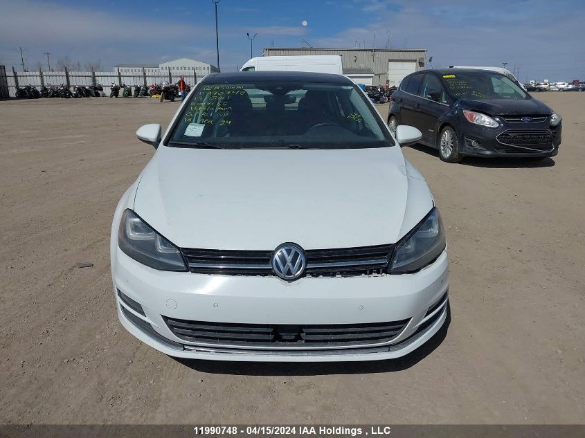 2017 Volkswagen Golf S/Wolfsburg/Se/Sel VIN: 3VW217AUXHM007155 Lot: 39236864