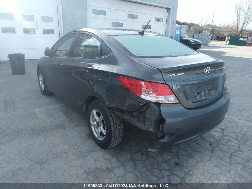 2012 Hyundai Accent Gls/Gs VIN: KMHCT4AE6CU050626 Lot: 11990833