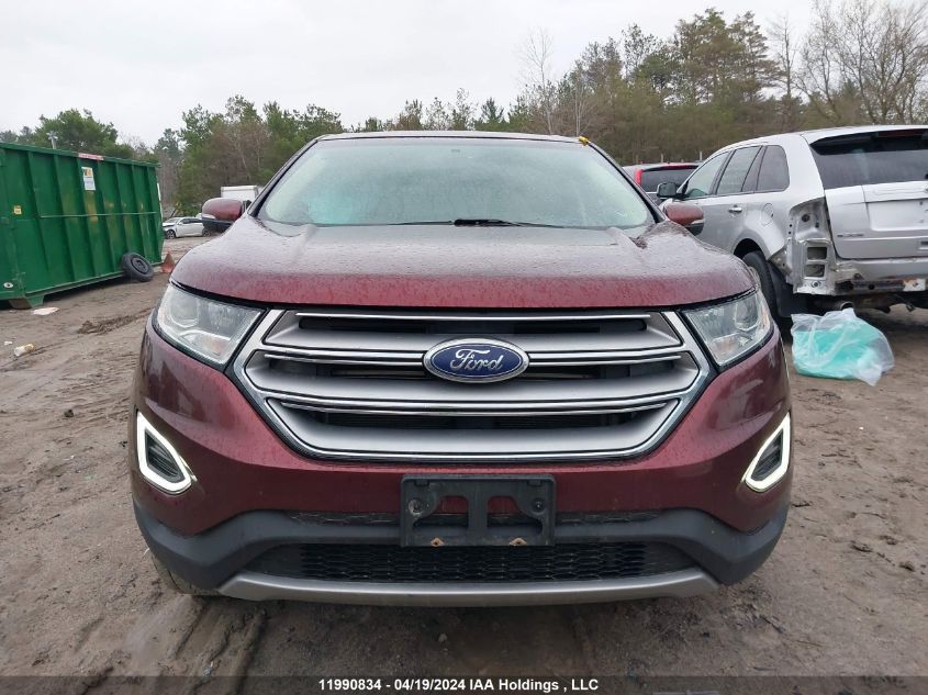 2015 Ford Edge Sel VIN: 2FMTK4J84FBB31762 Lot: 11990834