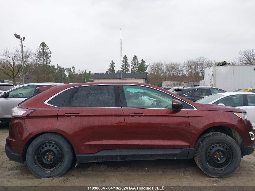 2015 Ford Edge Sel VIN: 2FMTK4J84FBB31762 Lot: 11990834