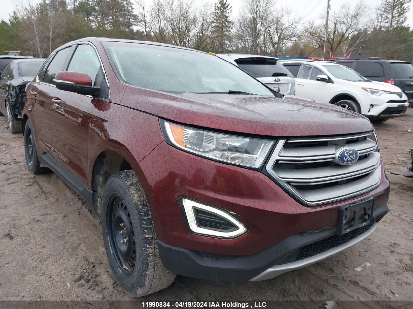 2015 Ford Edge Sel VIN: 2FMTK4J84FBB31762 Lot: 11990834