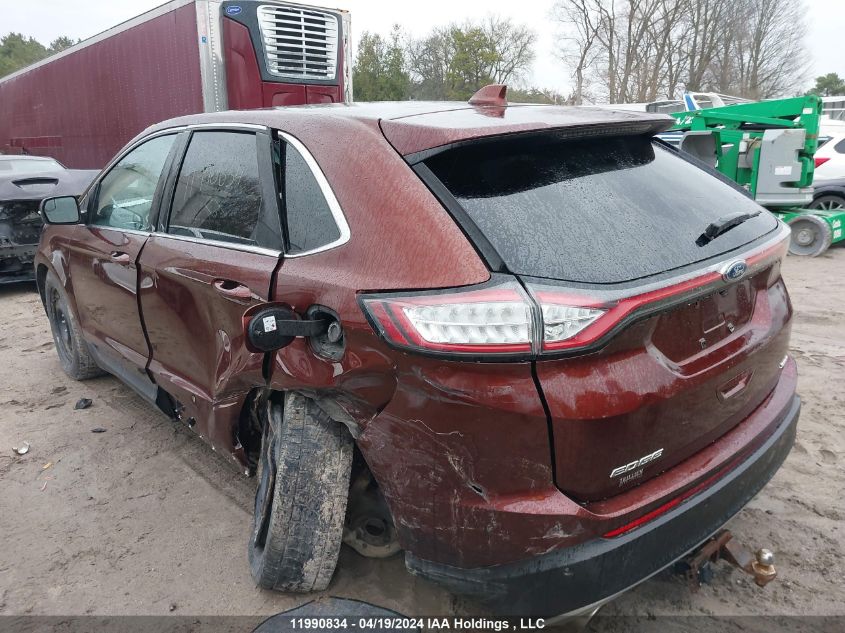 2015 Ford Edge Sel VIN: 2FMTK4J84FBB31762 Lot: 11990834