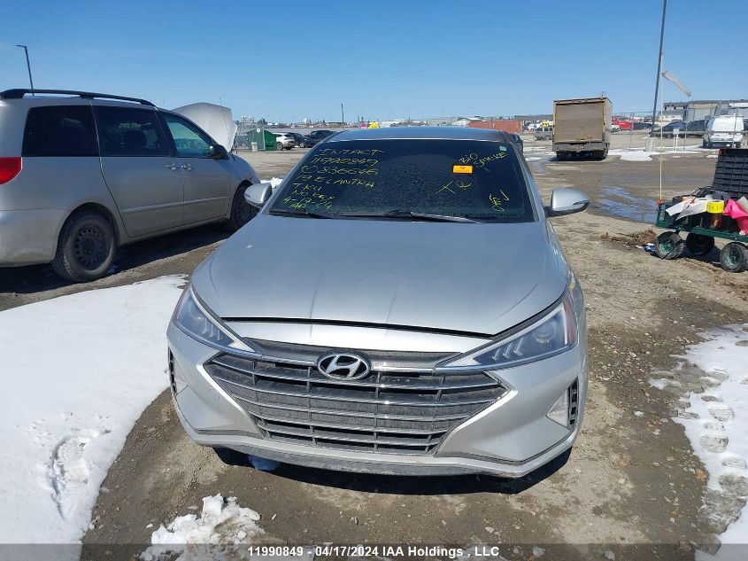 2019 Hyundai Elantra Sel/Value/Limited VIN: KMHD84LF6KU836646 Lot: 11990849