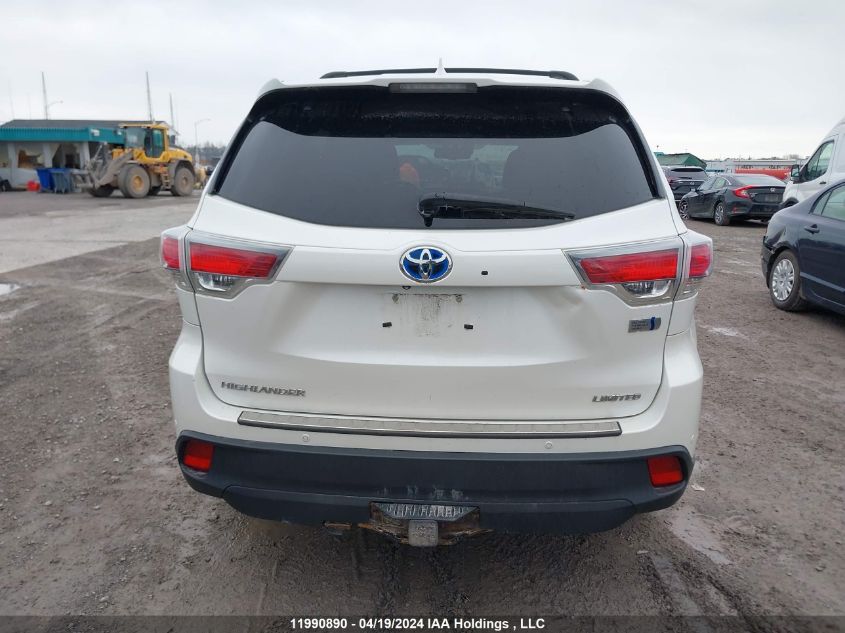 2014 Toyota Highlander Hybrid Le/Limited/Xle VIN: 5TDDCRFH1ES006162 Lot: 11990890