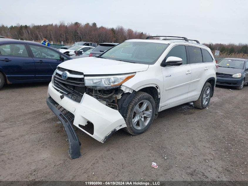 2014 Toyota Highlander Hybrid Le/Limited/Xle VIN: 5TDDCRFH1ES006162 Lot: 11990890