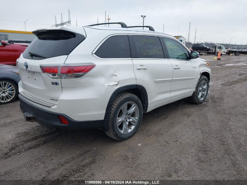 2014 Toyota Highlander Hybrid Le/Limited/Xle VIN: 5TDDCRFH1ES006162 Lot: 11990890