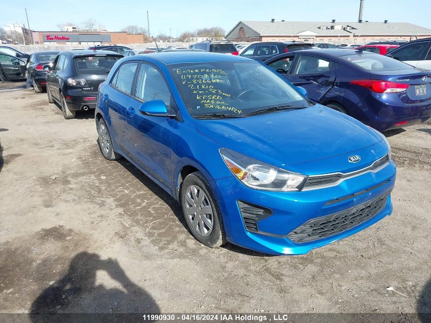 2021 Kia Rio 5-Door VIN: 3KPA25AD7ME386622 Lot: 11990930