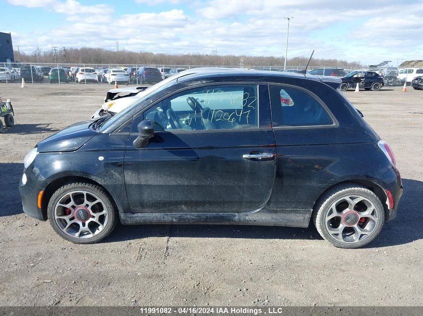 2016 Fiat 500 VIN: 3C3CFFBR7GT120647 Lot: 11991082