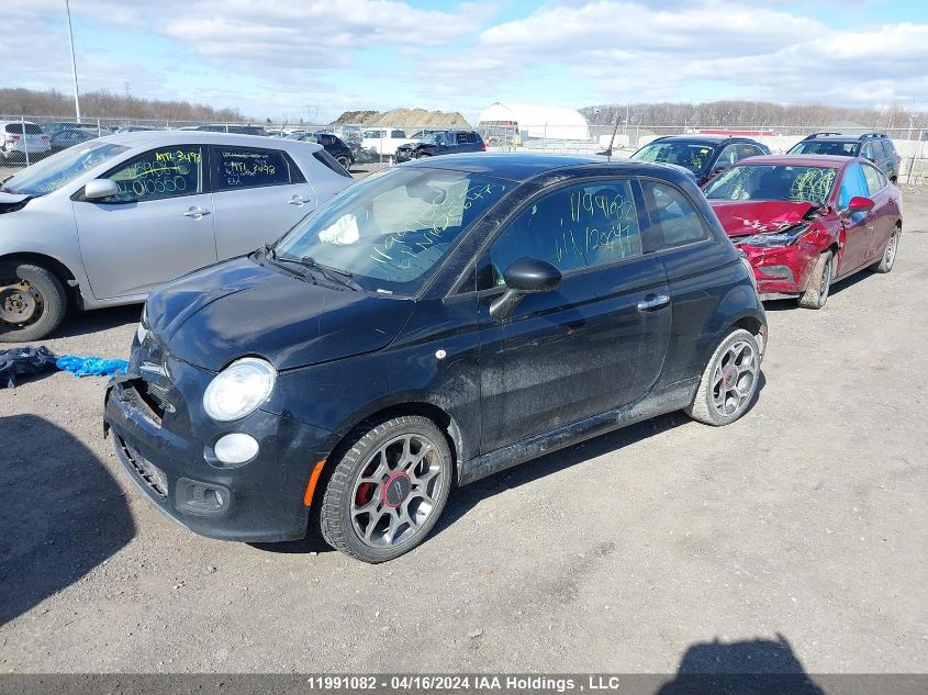 2016 Fiat 500 VIN: 3C3CFFBR7GT120647 Lot: 11991082