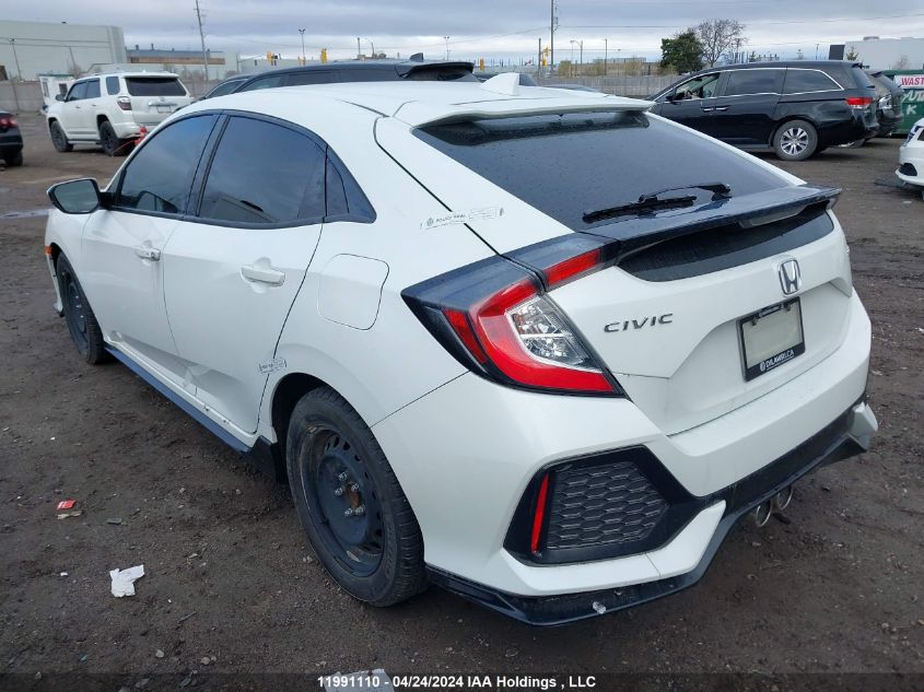 2019 Honda Civic Hatchback VIN: SHHFK7H42KU304079 Lot: 11991110