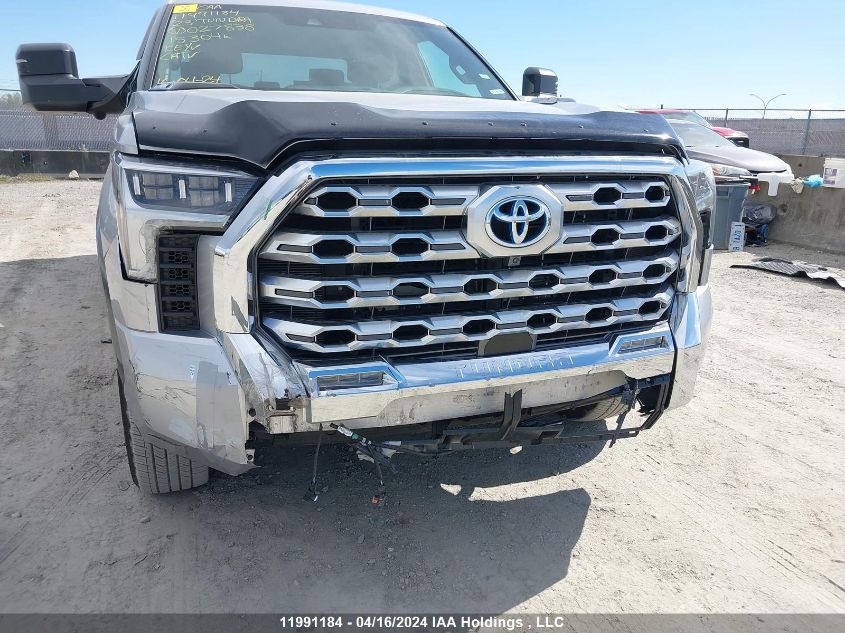 2023 Toyota Tundra Crewmax Platinum/Crewmax 1794 VIN: 5TFMC5DBXPX027838 Lot: 11991184