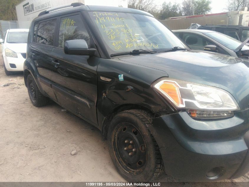 2011 Kia Soul VIN: KNDJT2A26B7333904 Lot: 11991195