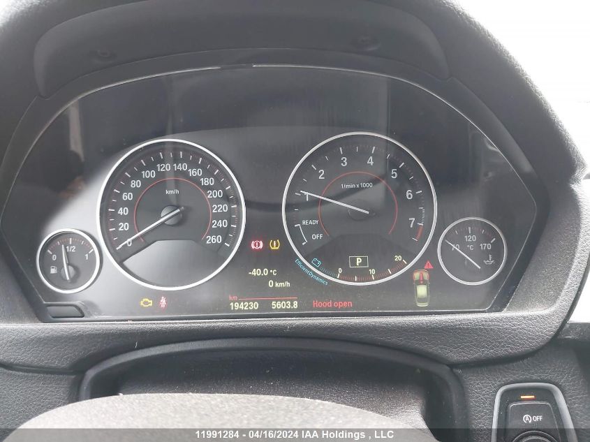 2015 BMW 3 Series VIN: WBA3B9C52FP705317 Lot: 11991284