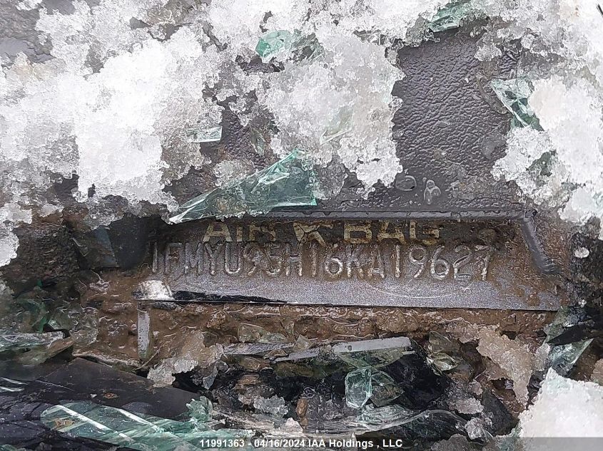 2006 Ford Escape Hybrid VIN: 1FMYU95H16KA19627 Lot: 11991363