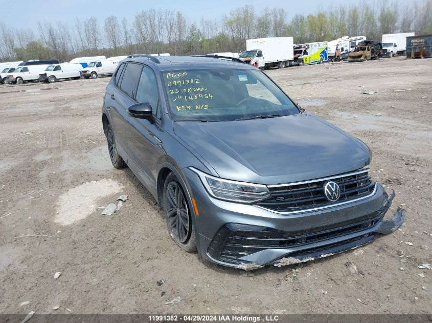 2022 Volkswagen Tiguan VIN: 3VV8B7AX9NM146954 Lot: 11991382