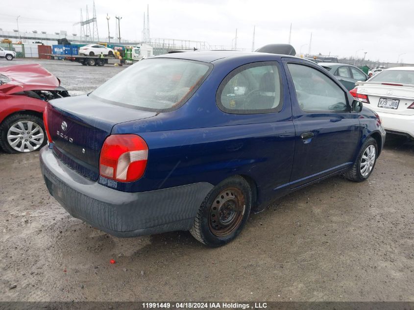 2001 Toyota Echo VIN: JTDAT123810166485 Lot: 11991449