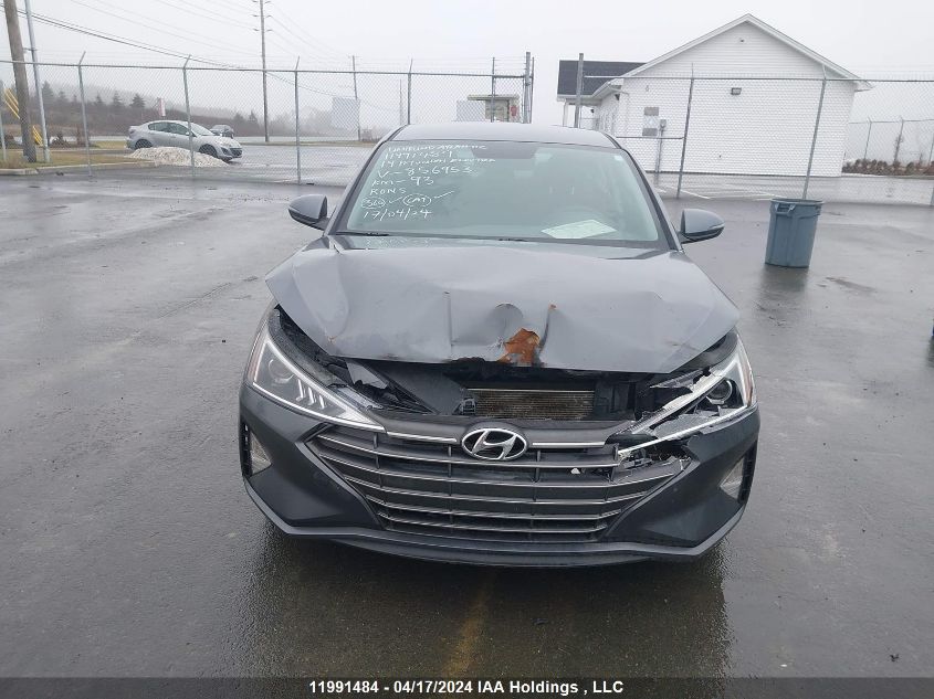 2019 Hyundai Elantra Preferred VIN: KMHD84LF5KU856953 Lot: 11991484