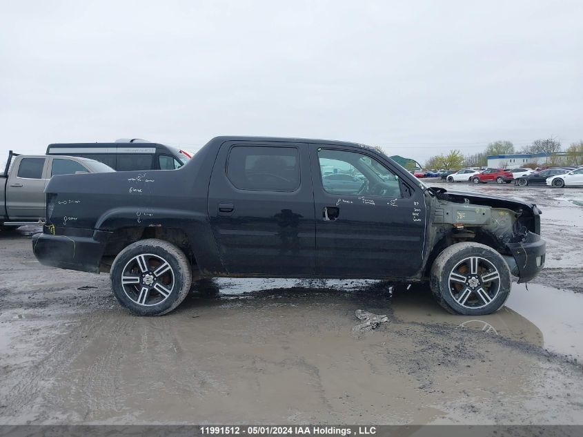 2013 Honda Ridgeline VIN: 5FPYK1F74DB502760 Lot: 11991512