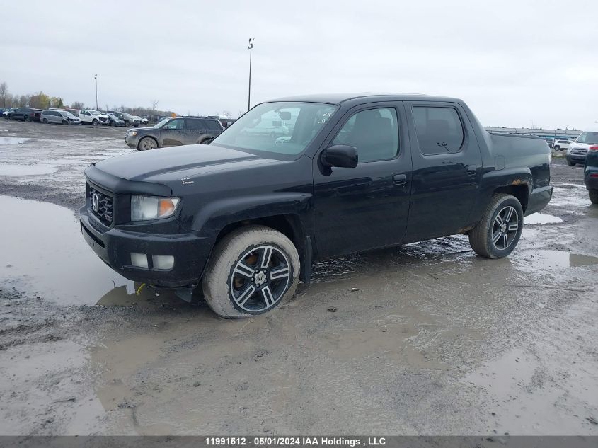 2013 Honda Ridgeline VIN: 5FPYK1F74DB502760 Lot: 11991512