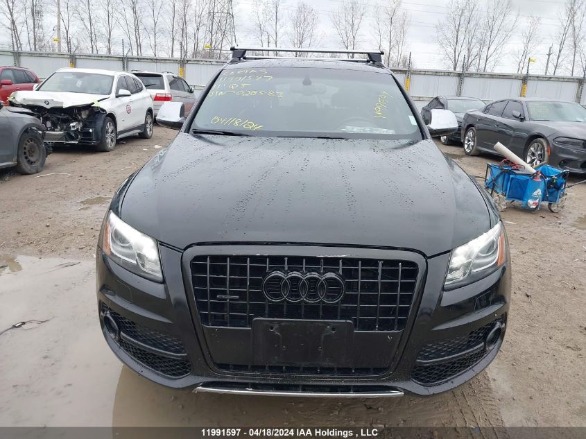 2011 Audi Q5 Prestige VIN: WA1WKAFP4BA028583 Lot: 11991597