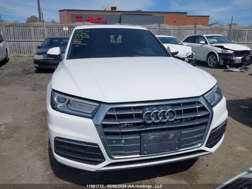 2018 Audi Q5 VIN: WA1BNAFY3J2014780 Lot: 11991712