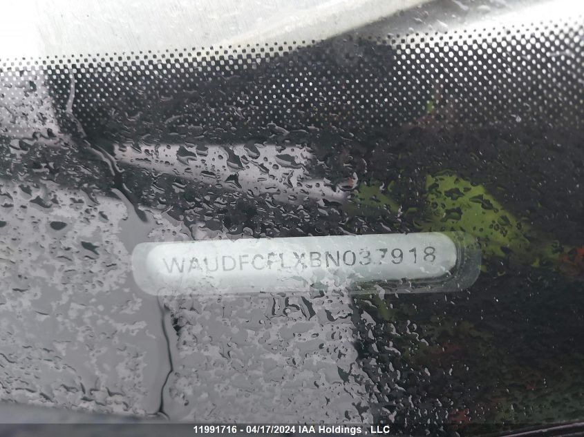 2011 Audi A4 Premium VIN: WAUDFCFLXBN037918 Lot: 11991716
