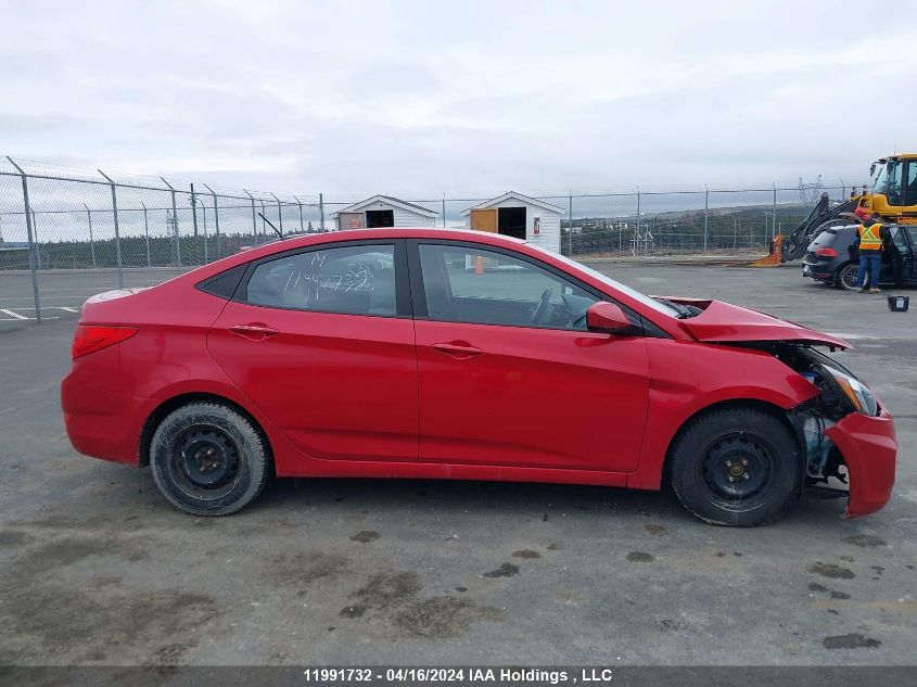 2014 Hyundai Accent Gls/Gs VIN: KMHCT4AE8EU772716 Lot: 11991732