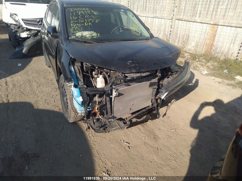 2016 Honda Cr-V VIN: 2HKRM4H53GH101758 Lot: 11991830