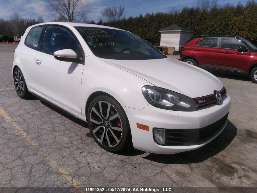 2013 Volkswagen Gti VIN: WVWEV7AJ3DW049591 Lot: 11991852