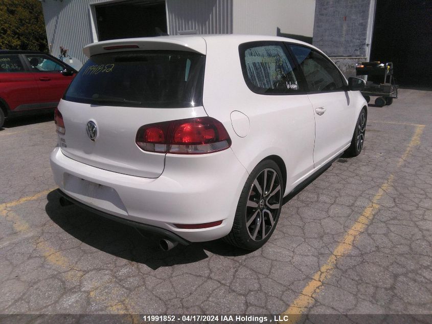 2013 Volkswagen Gti VIN: WVWEV7AJ3DW049591 Lot: 11991852